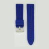blue silicone rubber watch strap manufacturer